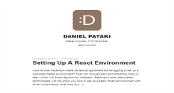 Desktop Screenshot of danielpataki.com