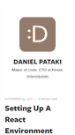 Mobile Screenshot of danielpataki.com